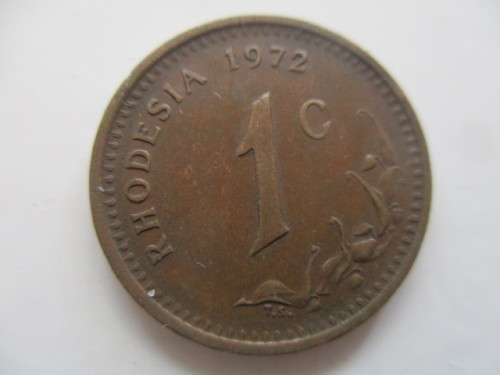 RHODESIA 1c  COIN   -  1972