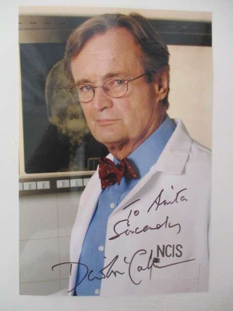 AUTOGRAPHED/SIGNED - DAVID MCCALLUM  NCIS AND THE MAN FROM UNCLE
