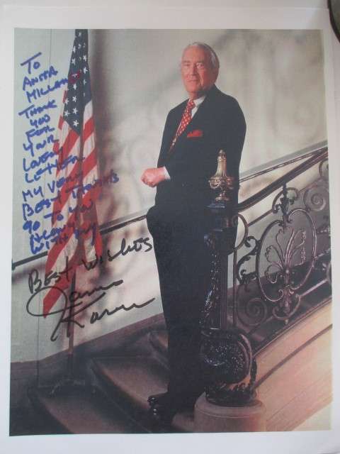 AUTOGRAPHED/ SIGNED JAMES KAREN  CLASSIC ACTOR  -  A4