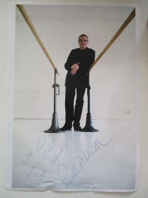 AUTOGRAPHED / SIGNED - RENE AUBERJONOIS ?- STAR TREK  A4 SIZE