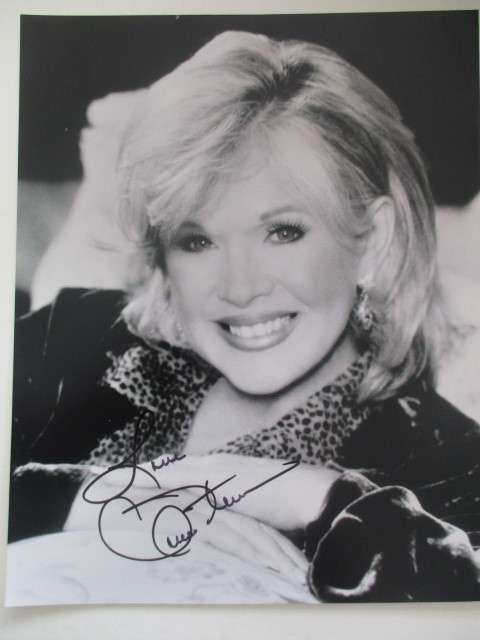 AUTOGRAPHED / SIGNED - CONNIE STEVENS  ACTED IN THE LOAVE BOAT - A4 SIZE