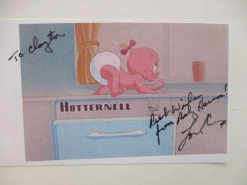 AUTOGRAPHED / SIGNED - LOU HIRSCH - BABY HERMAN IN-  WHO FRAMED  ROGER RABBIT