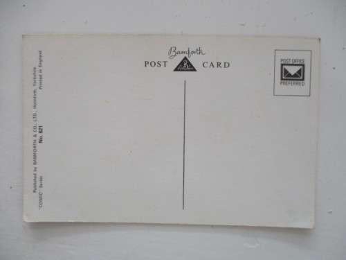 BAMFORTH  - POSTCARD - BRITISH HUMOUR