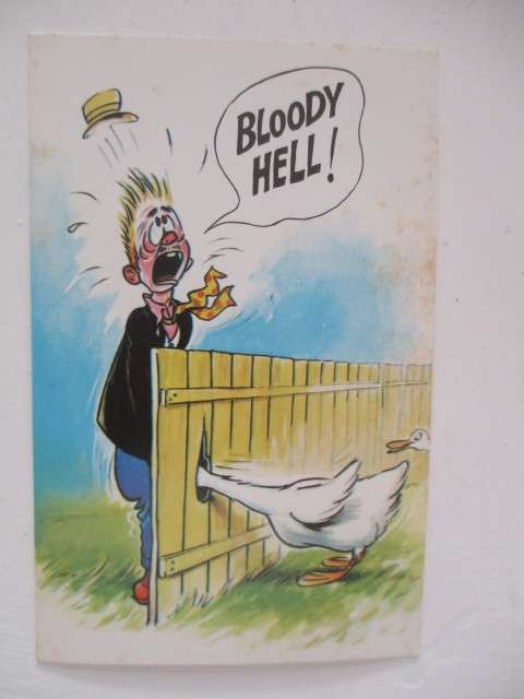 VINTAGE CARTOON BAMFORTH   -  POSTCARD