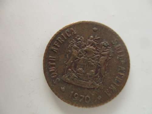 SOUTH AFRICA  1/2c COIN   1970