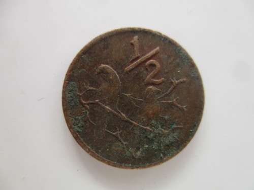 SOUTH AFRICA  1/2c COIN   1970