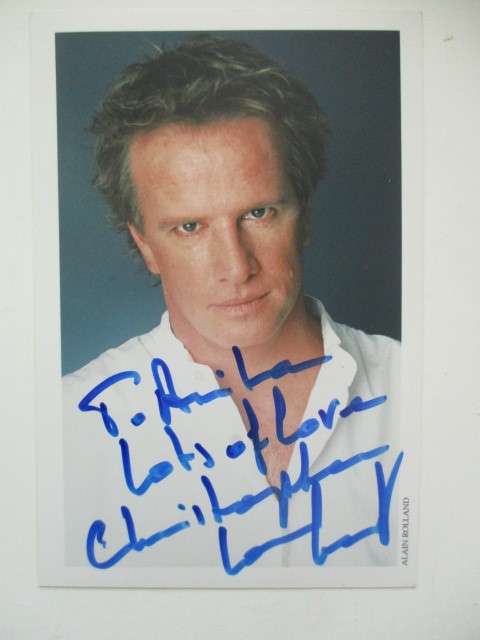 AUTOGRAPHED / SIGNED - CHRISTOPHER LAMBERT - HIGHLANDER  -  10 CM X  15 CM