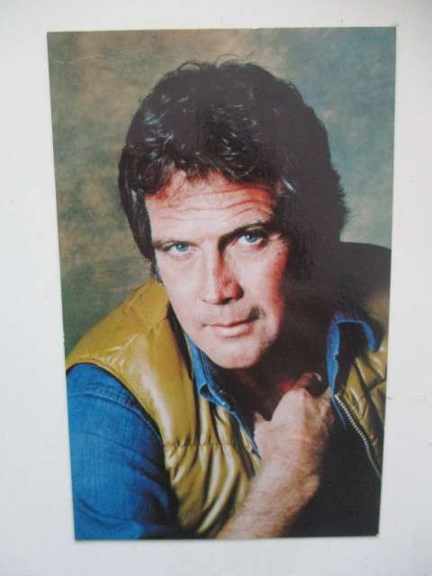 PRINTED AUTOGRAPH - LEE MAJORS/ MAN OF STEEL  - POSTCARD SIZE