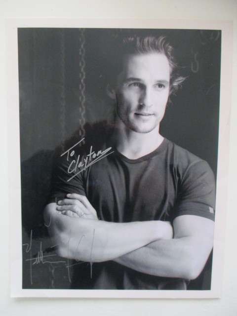 AUTOGRAPHED / SIGNED - MATTHEW  MCCONAUGHEY - SAHARA  A4