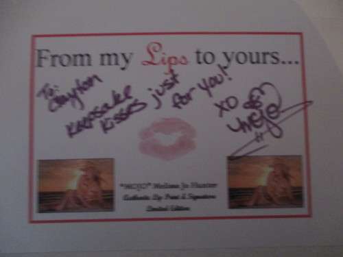 AUTOGRAPHED / SIGNED - MELISSA JO HUNTER
