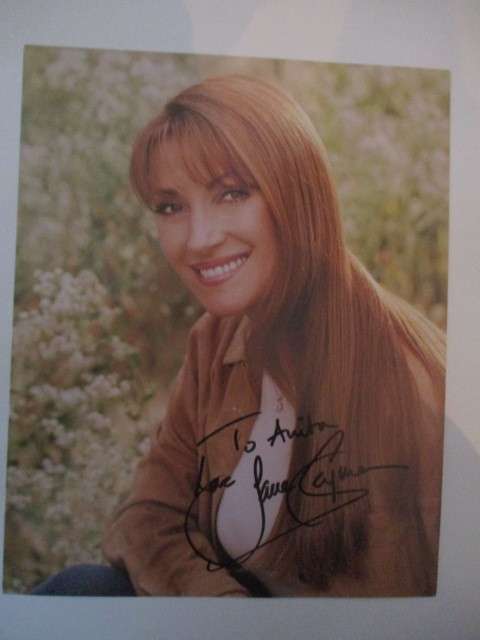 AUTOGRAPHED / SIGNED - JANE SEYMOUR  A4 SIZE