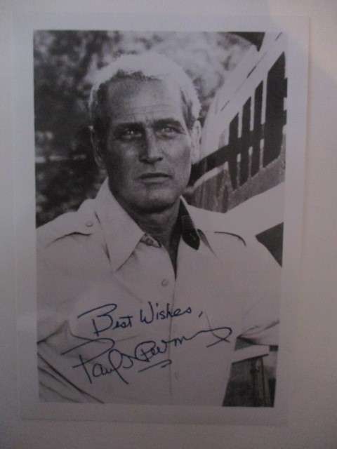 PRINTED AUTOGRAPH PAUL NEWMAN  - RARE ITEM
