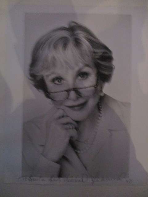 AUTOGRAPHED / SIGNED - MICHAEL LEARNED THE WALTONS MOTHER A4 SIZE