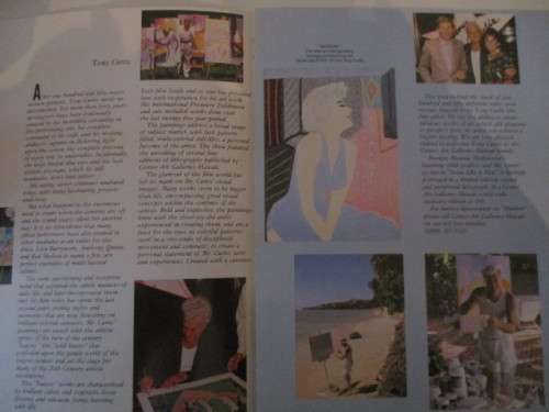 AUTOGRAPHED / SIGNED - TONY CURTIS BOOKLET  A4 SIZE