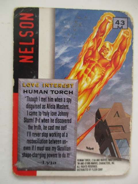 MARVEL TRADING CARDS  - MARVEL MASTERPIECES - HUMAN TORCH