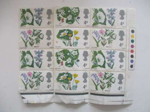 GREAT BRITAIN - PRE DECIMAL BRITISH FLORA - HAWTHORN AND BRAMBLE 1967