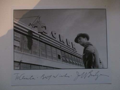 AUTOGRAPHED / SIGNED - JEFF BRIDGES  A4 SIZE