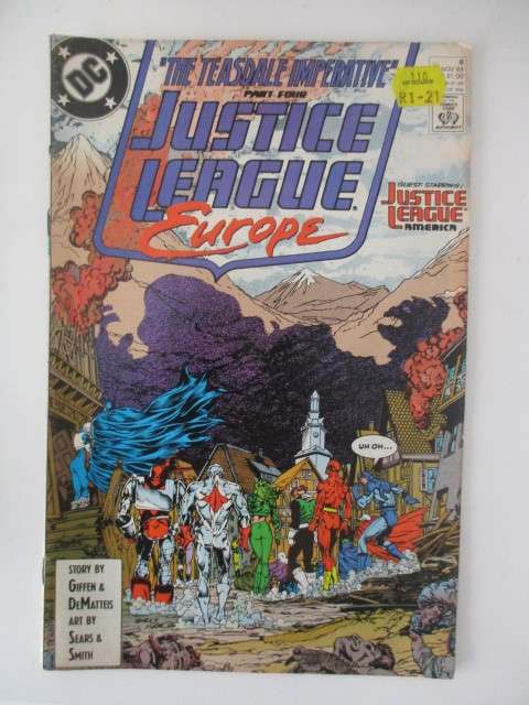 DC COMICS  - JUSTICE LEAGUE  -  NO. 8    1989