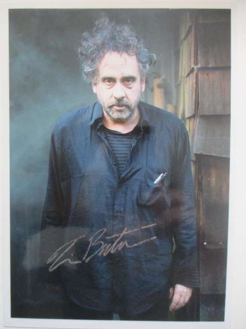 PRINTED AUTOGRAPH - TIM BURTON