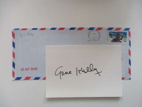 SIGNATURE OF GENE KELLY  FAMOUS DANCER