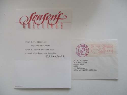 AUTOGRAPHED / SIGNED - LILLIAN GISH SILENT MOVIE ACTRESS NOTE