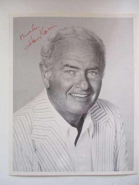 AUTOGRAPHED / SIGNED- HARVEY KORMAN - A4 SIZE CAROL BURNET SHOW