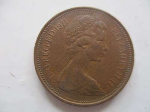 GREAT BRITAIN - 2 NEW PENCE   1971  (G)