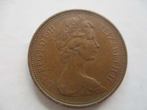 GREAT BRITAIN - 2 NEW PENCE  1971  (H)