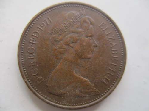 GREAT BRITAIN - 2 NEW PENCE  1971  (i)