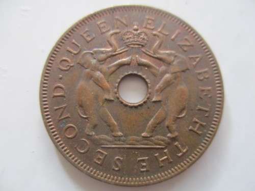 RHODESIA AND NYASALAND -  1963  -  ONE PENNY