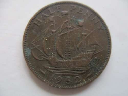 SOUTH AFRICA  - HALF PENNY  - 1952