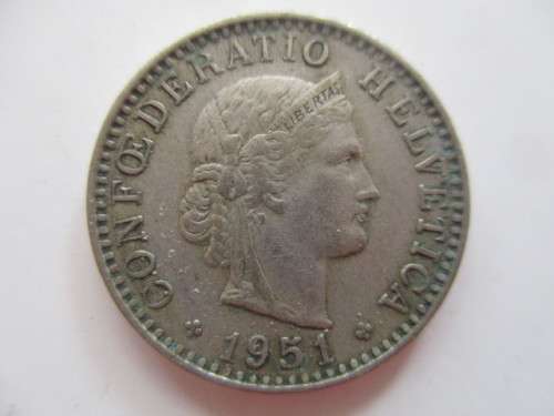 SWITZERLAND  20 RAPPEN  1951