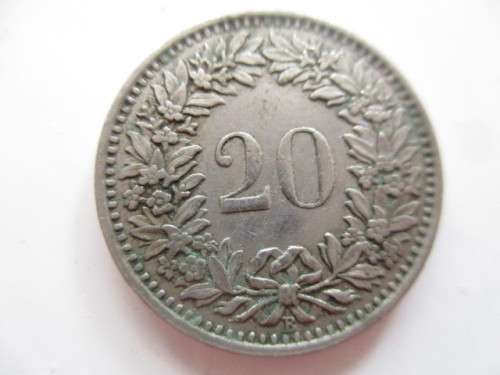 SWITZERLAND  20 RAPPEN  1951