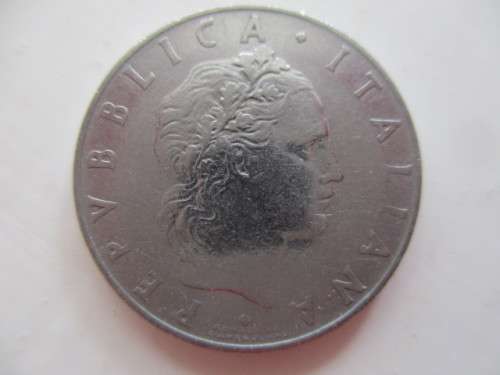 ITALY  -  50 LIRE -  1956  COIN