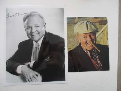 AUTOGRAPHED / SIGNED - CARROLL O CONNOR  ARCHIE BUNKER AND PHOTO