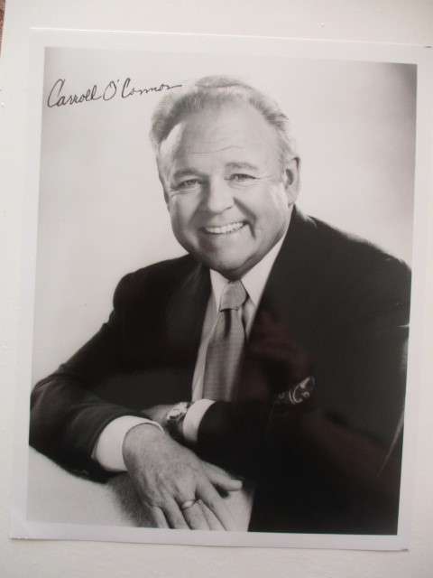 AUTOGRAPHED / SIGNED - CARROLL O CONNOR  ARCHIE BUNKER AND PHOTO