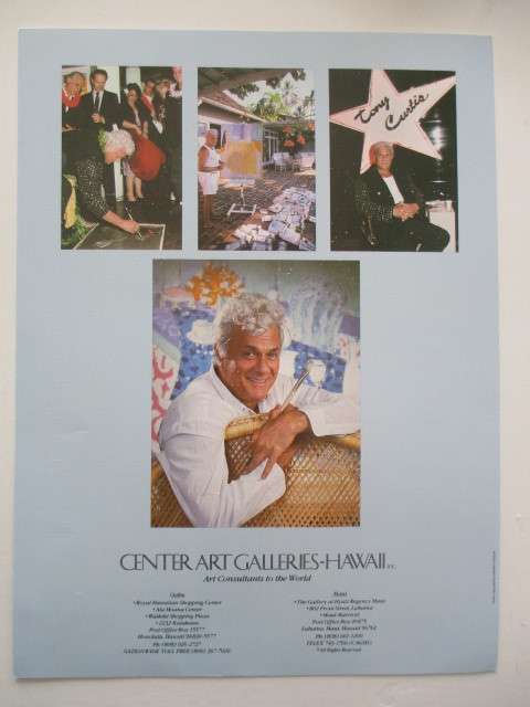 AUTOGRAPHED / SIGNED - TONY CURTIS  - FATHER OF JAIMIE  LEE  CURTIS