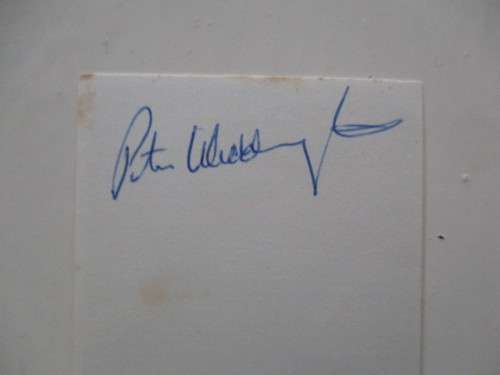 AUTOGRAPHED / SIGNED - PETER WIDDRINGTON - CANADIAN BASEBALL HALL OF FAME