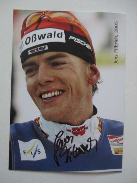 AUTOGRAPHED / SIGNED - JENS FILBRICH   - OLYMPIC  SNOW  SKIER