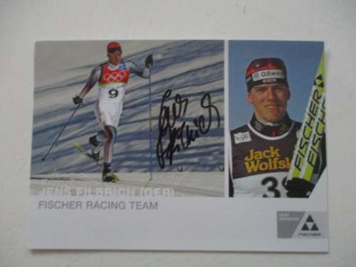 AUTOGRAPHED / SIGNED - JENS FILBRICH  OLYMPIC SNOW SKIER