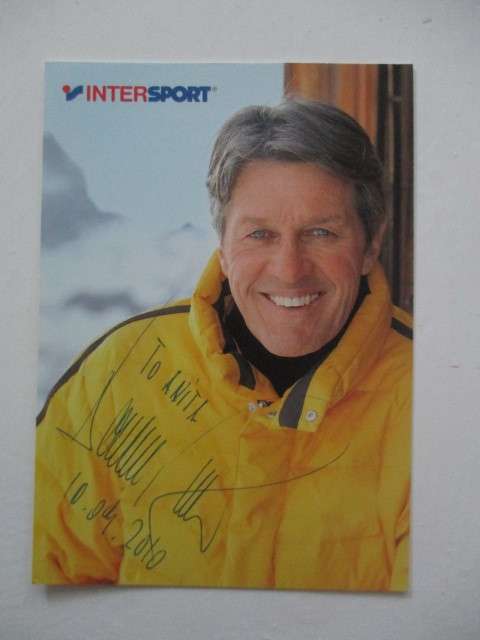 AUTOGRAPHED / SIGNED - BERNHARD RUSSI - ALPINE SNOW SKIER