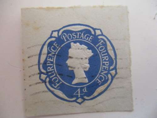 GREAT BRITAIN - 4D FOURPENCE   EMBOSSED  STAMP