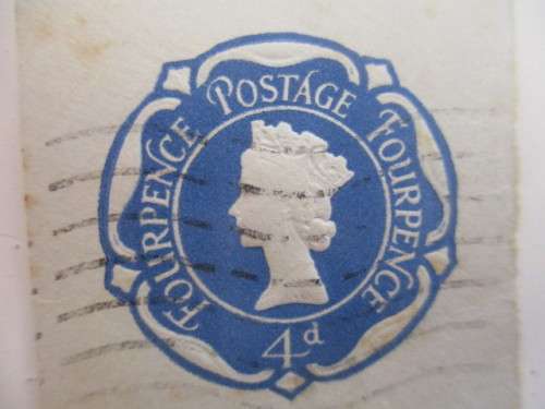 GREAT BRITAIN - 4D FOURPENCE   EMBOSSED  STAMP