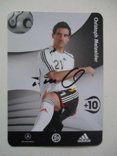 AUTOGRAPHED / SIGNED CHRISTOPH METZELDER  - REAL MADRD