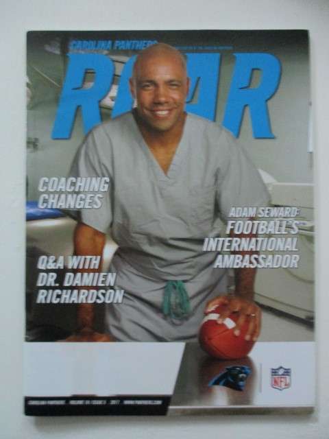 PRINTED AUTOGRAPH LUKE KUECHLY STICKER MAGAZINE AND LETTER