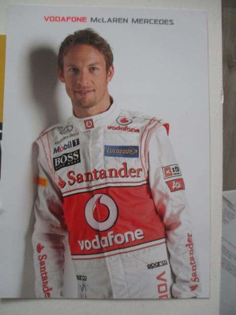 LOT OF FORMULA ONE ITEMS - PICTURE OF JENSON BUTTON