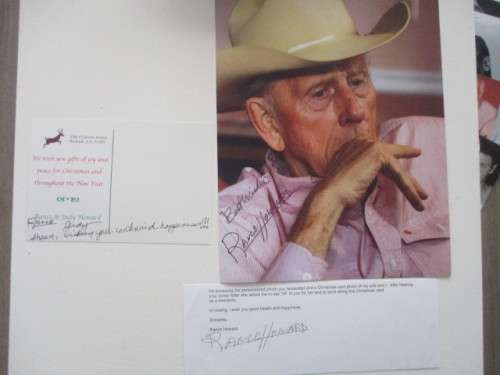 AUTOGRAPHED / SIGNED - RANCE HOWARD FATHER OF RON AND ACTOR A4 SIZE