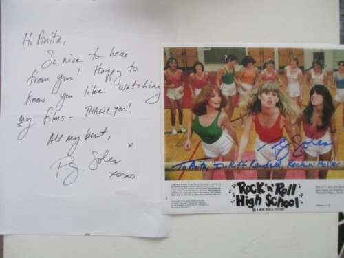 AUTOGRAPHED / SIGNED - P.J. SOLES - HALLOWEEN ACTOR AND LETTER A4 SIZE