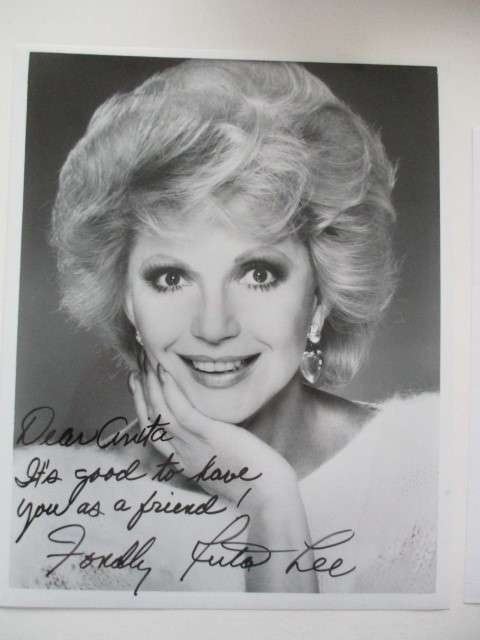 AUTOGRAPHED / SIGNED - RUTA LEE A4 SIZE SEVEN BRIDES FOR 7 BROTHERS