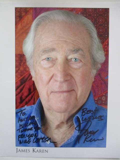 AUTOGRAPHED / SIGNED - JAMES KAREN - POLTERGEIST  A4 SIZE